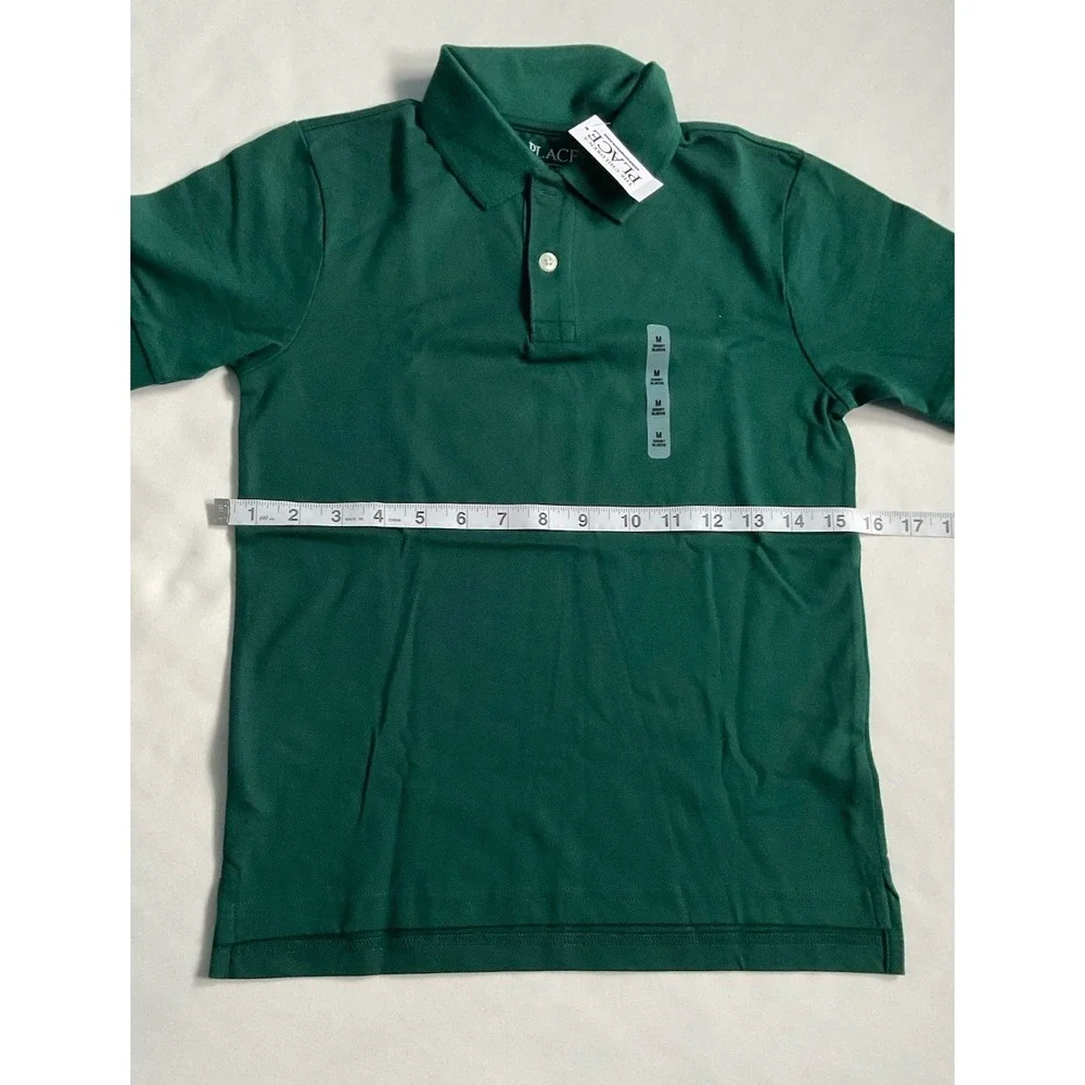 The Children Place Medium Dark Green Polo Shirt Kids